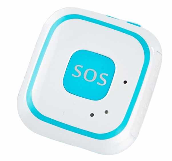 Mini GPS Tracker iUni V29, SOS, GPS+LBS+WIFI, copii si varstnici, Albastru
