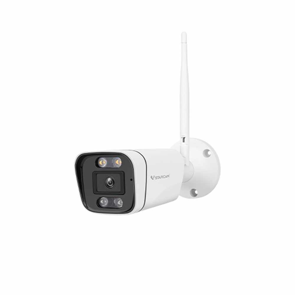 Camera supraveghere IP exterior Wi-Fi Black Light Full-Color HD VStarcam CS58Q-UV, 4 MP, 4 mm, lumina alba 40 m, slot card, microfon si difuzor