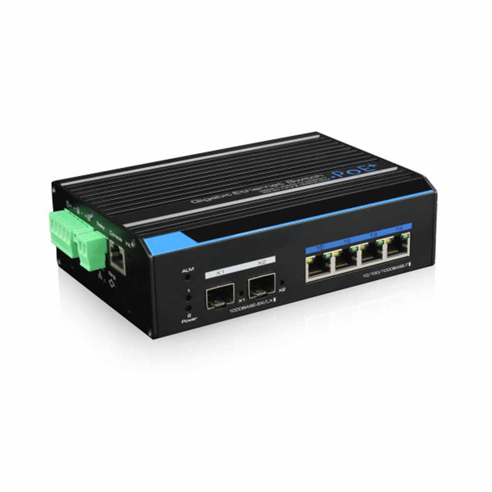 Switch industrial POE++ Utepo UTP7304GE-POE, 4 porturi ethernet, 2 porturi SFP, 24Gbps, cu management