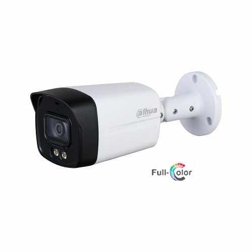 Camera de supraveghere Dahua HAC-HFW1509TLM-A-LED-0360B, Bullet HDCVI Full-color Starlight 5MP, CMOS 1/2.7, CVI/CVBS/AHD/TVI, 3.6mm, IR40m, Microfon, IP67
