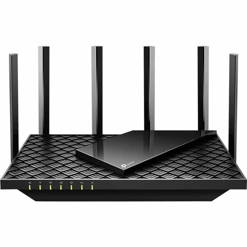 Router TP-Link wireless Dual Band 5 porturi WiFi 6 USB 5400 Mbps