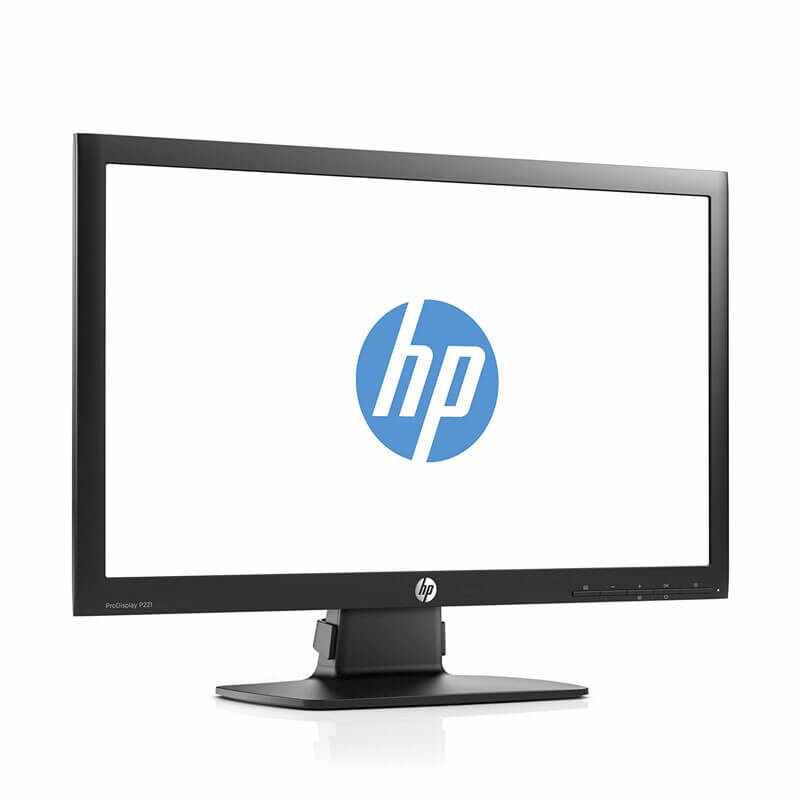Monitor Refurbished HP P221, 21.5 Inch Full HD LED, VGA, DVI