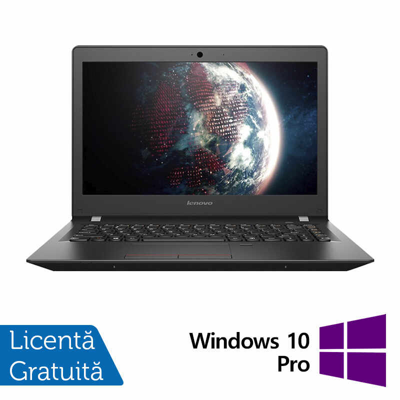 Laptop Refurbished LENOVO ThinkPad E31-70, Intel Core i5-5200U 2.20 - 2.70GHz, 8GB DDR3L, 256GB SSD, 13.3 Inch HD, Webcam + Windows 10 Pro