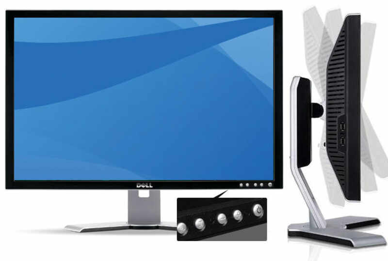 Monitor Second Hand DELL 2208WFPT, 22 Inch LCD, 1680 x 1050, VGA, DVI, USB