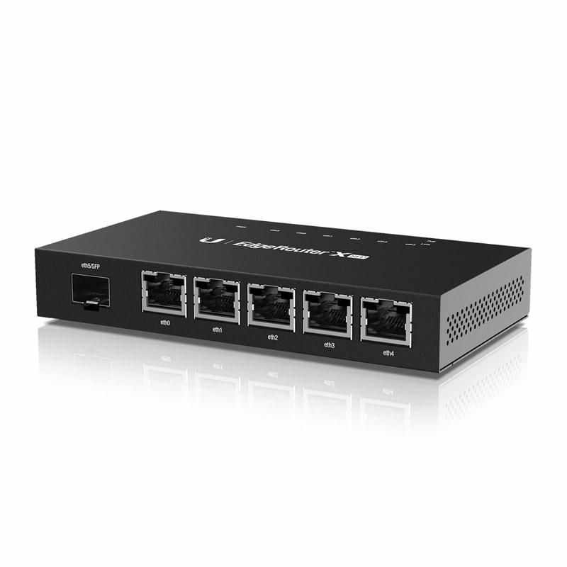 Router Ubiquiti cu 5 porturi Gigabit 1 port SFP PoE pasiv - ER-X-SFP