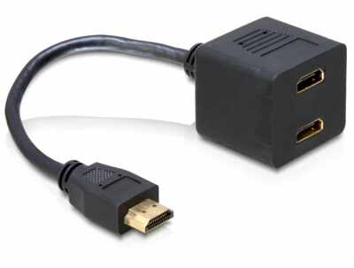Cablu spliter HDMI la 2 x HDMI T-M, Delock 65056