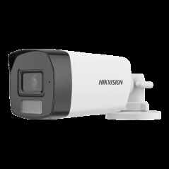 Dual Light - Camera analog 2MP, lentila 2.8mm, IR 40m, WL 40m, TVI/AHD/CVI/CVBS, Mic. - HIKVISION DS-2CE17D0T-LFS-2.8mm