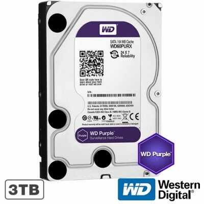 HDD Western Digital Surveillance Purple intern 3TB WD30PURX