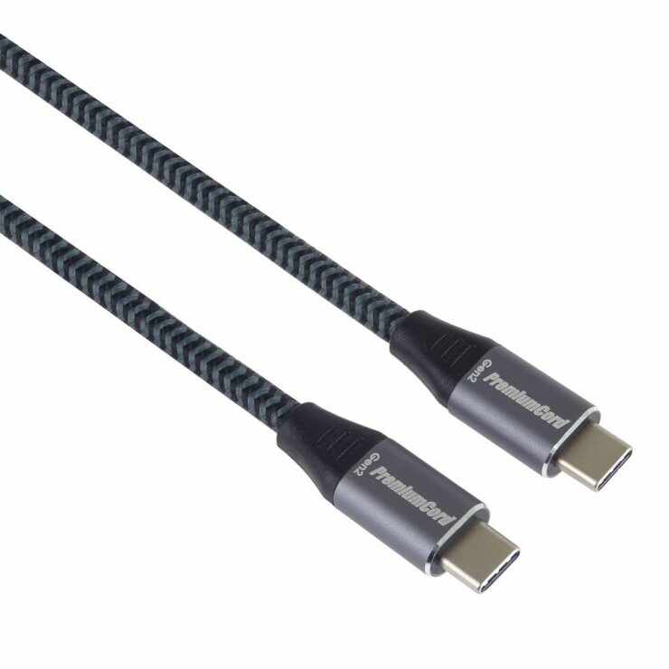 Cablu USB 3.2 Gen2-C la USB type C 100W T-T brodat 3m, ku31cr3