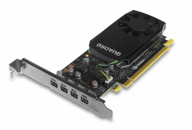 Placa video NVIDIA Quadro P600, 2GB GDDR5, 128-Bit, 4x Mini DisplayPort, High Profile