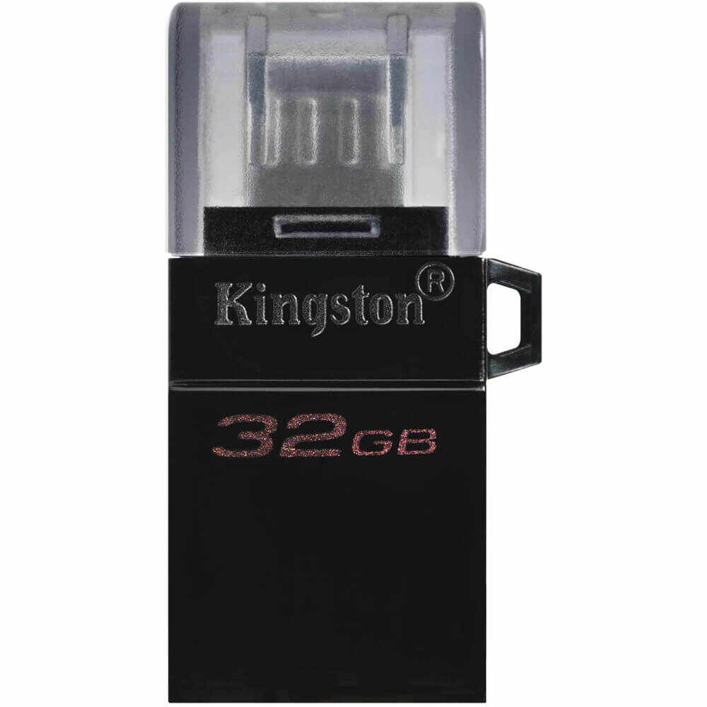 Memorie USB Kingston DataTraveler DTDUO3G2/32GB, USB 3.2 Type-A/Micro, Negru