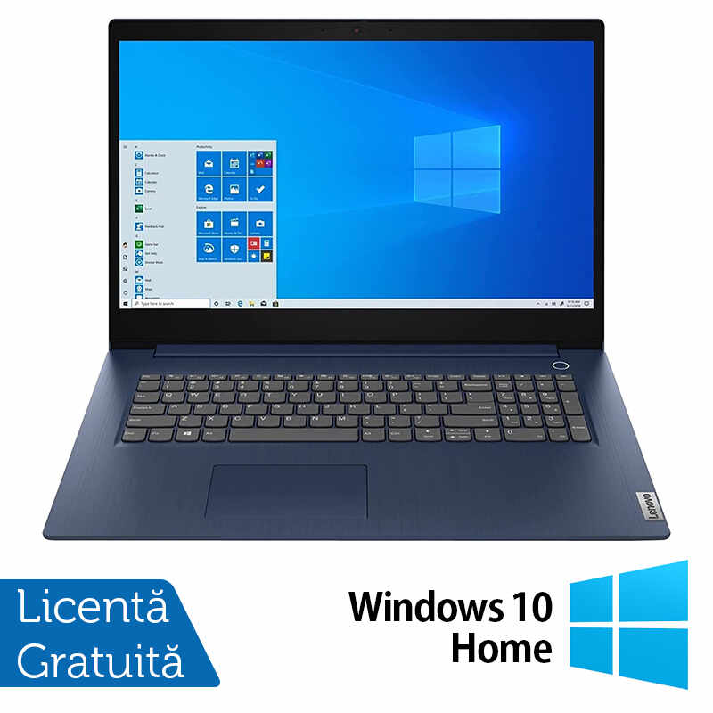 Laptop Lenovo IdeaPad 3 17ITL6 cu procesor Intel® Core™ i3-1115G4 pana la 4.10GHz, Memorie 8GB DDR4, 1TB HDD, video Intel UHD Graphics, Display 17.3", Windows 10, Abyss Blue