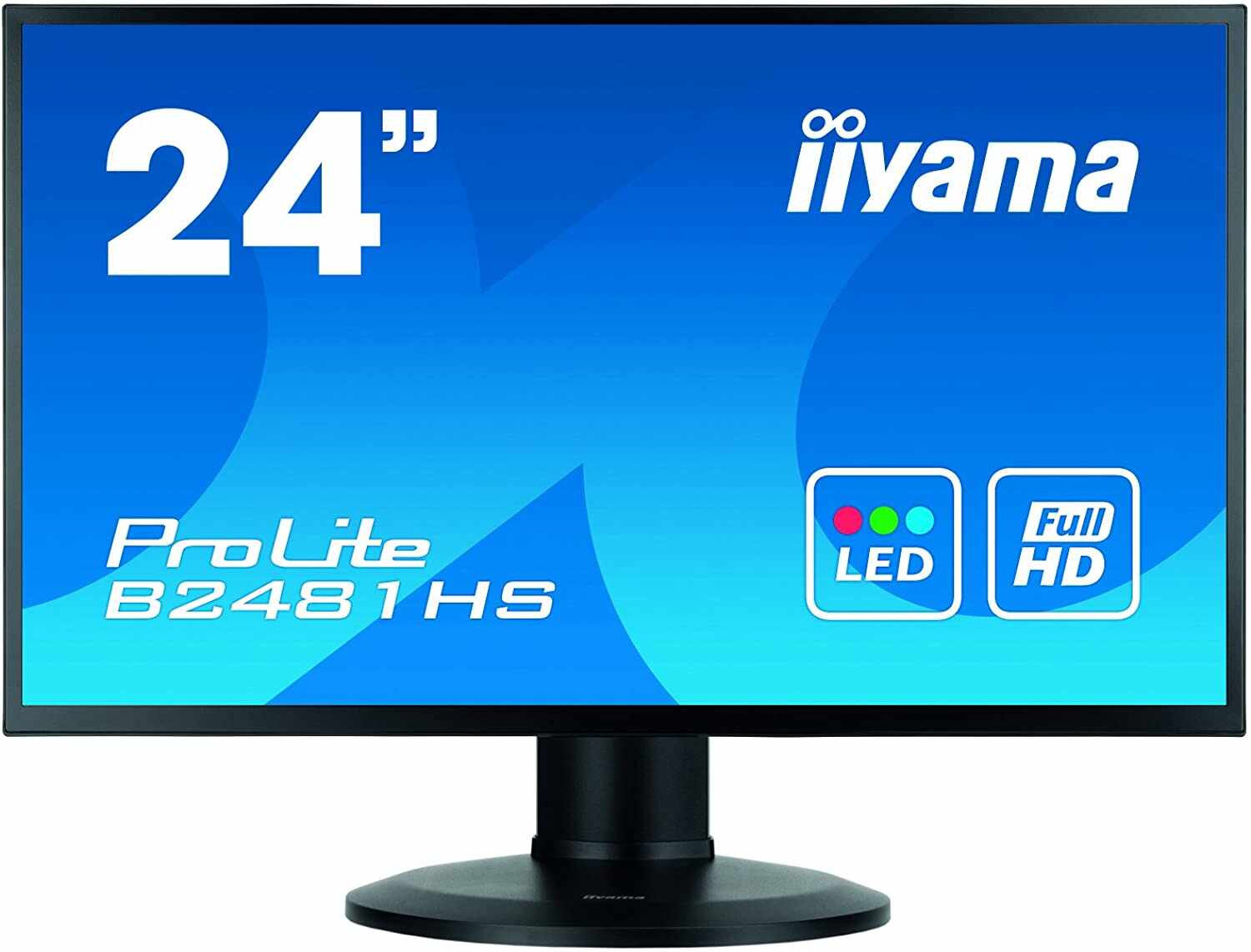 Monitor Refurbished Iiyama XB2481HS, 24 Inch Full HD VA, VGA, DVI, HDMI