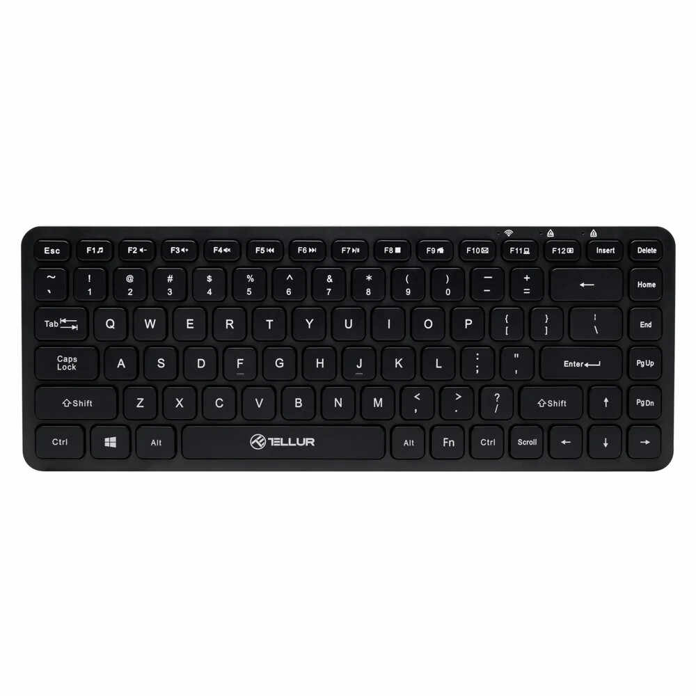 Tastatura wireless Tellur Mini, Negru