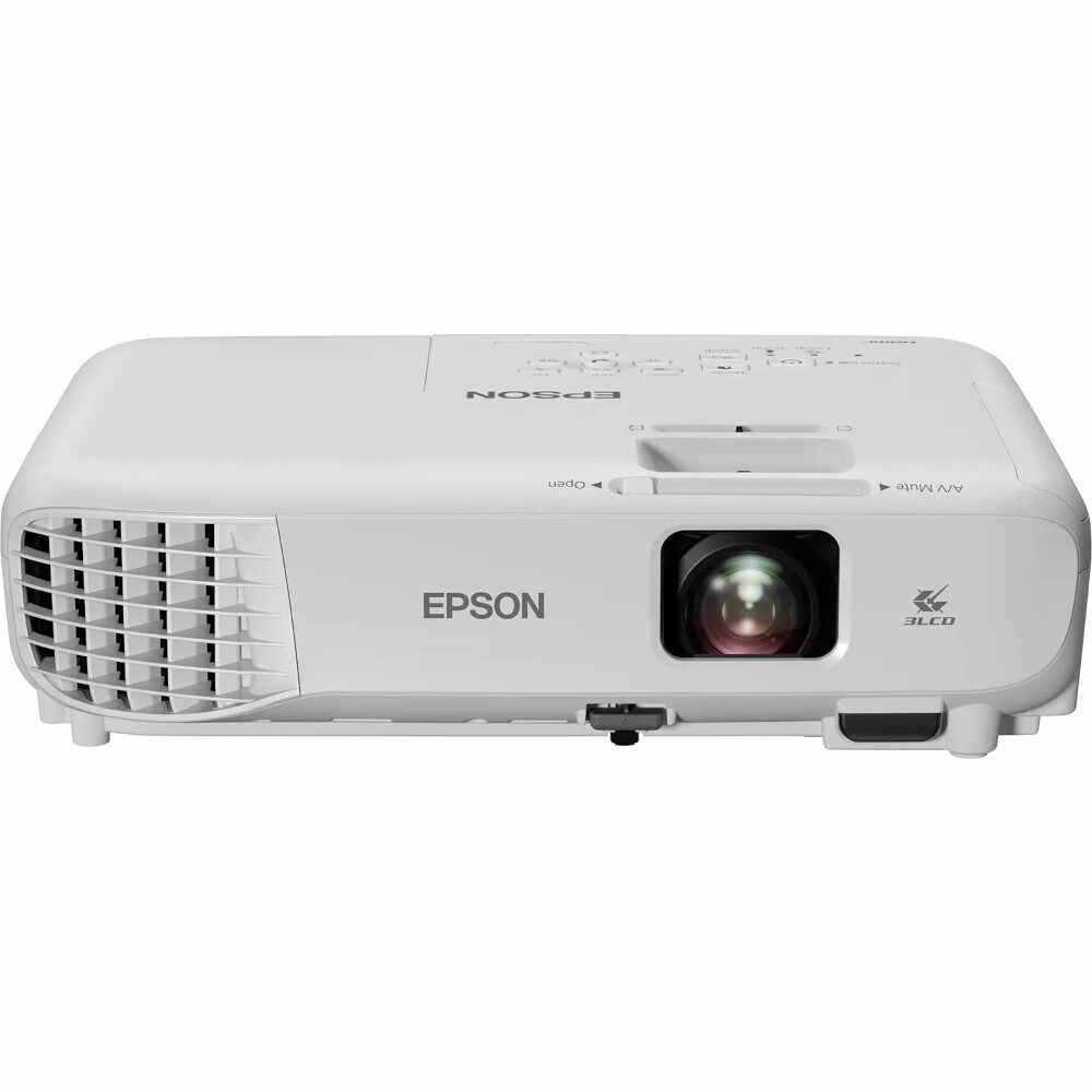 Videoproiector Epson EB-W06, 3700 lumeni, WXGA, 3LCD, Alb/Negru