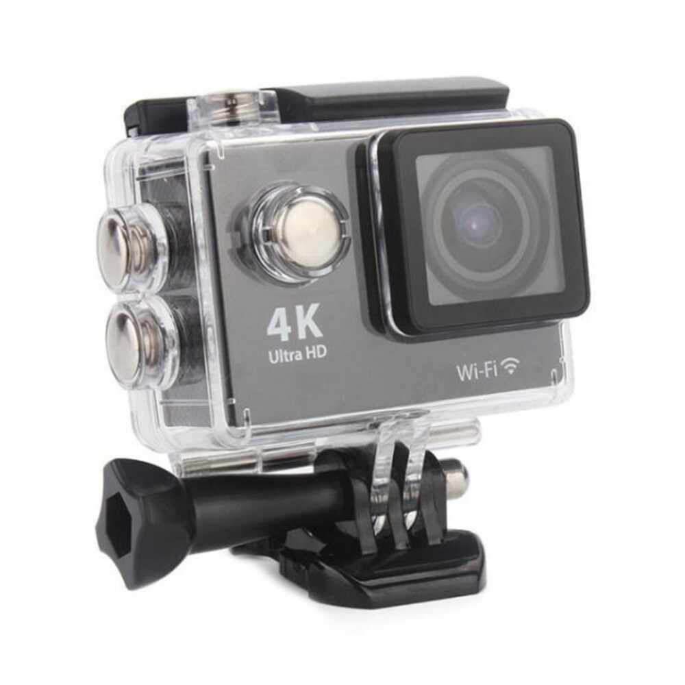 Camera video sport Eken H9+, 12 MP, 4K, Display 2 inch, Wi-Fi, Waterproof 30m/adancime, Unghi filmare 170º, Idela pentru sporturi extreme, Negru