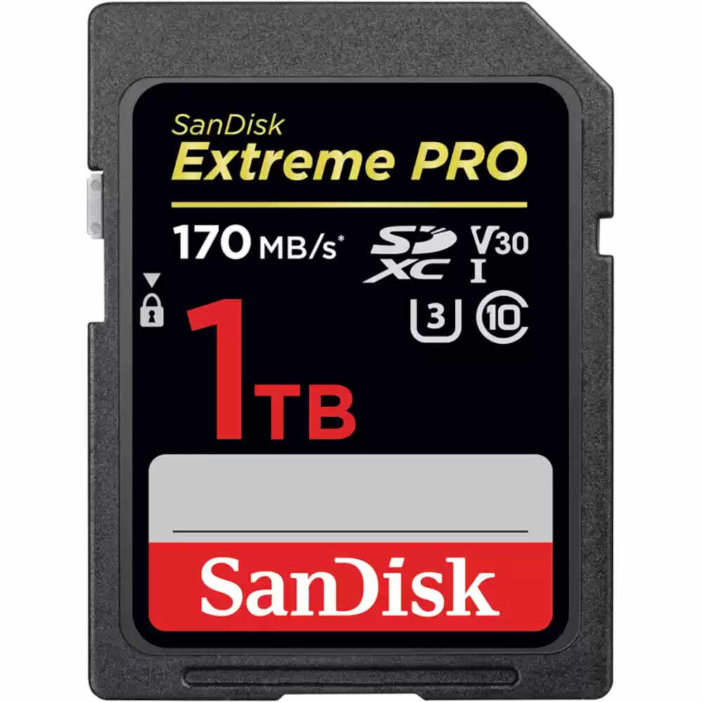 Card de memorie Sandisk Extreme Pro, SDXC, 1 TB, Clasa 10, U3, V30, UHS-I