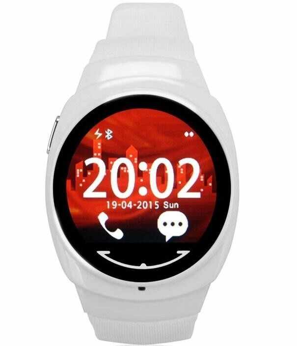 Ceas Smartwatch iUni O100, BT, LCD 1.3 Inch, Alb 