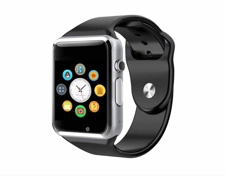 Ceas Smartwatch Techstar® A1 Argintiu cu Bluetooth, Compatibil SIM si MicroSD