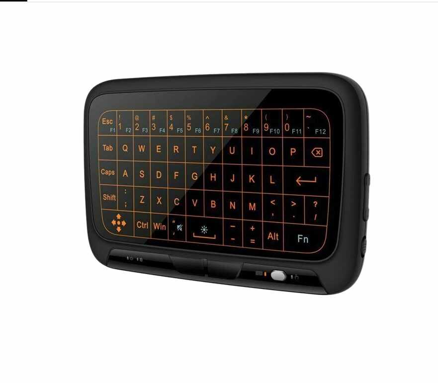 Tastatura Wireless Techstar® H18+, Iluminata, Full TouchPad, Mouse
