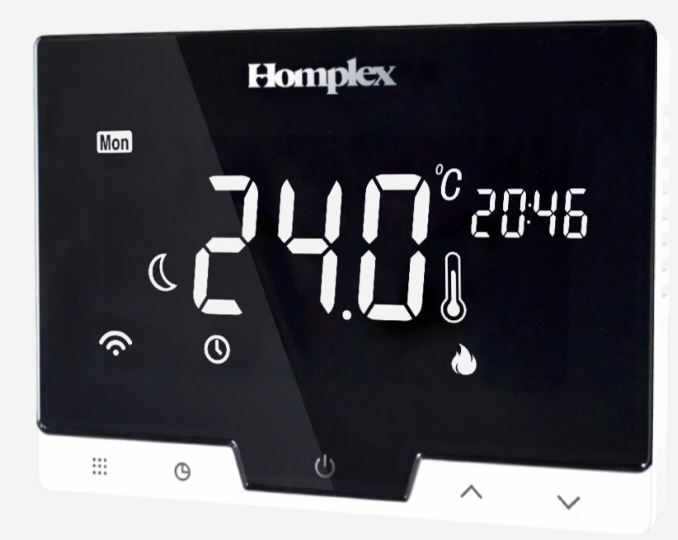 Termostat ambiental pentru centrala WiFi programabil afisaj digital Homplex 19 - DG19WifiBlack