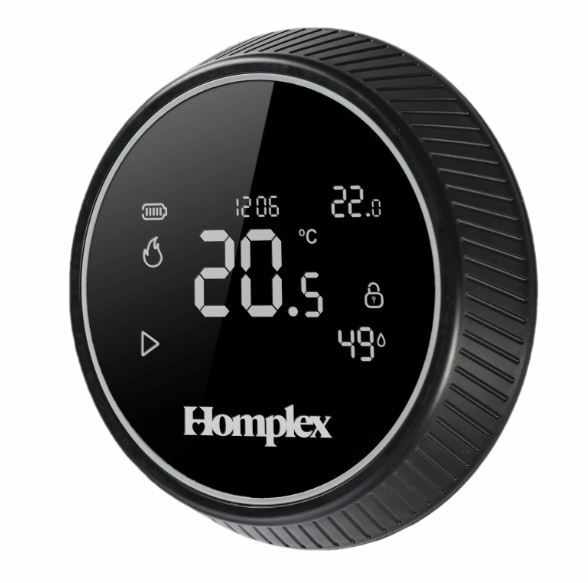 Termostat ambiental WiFi programabil inteligent Homplex NX1 - Negru