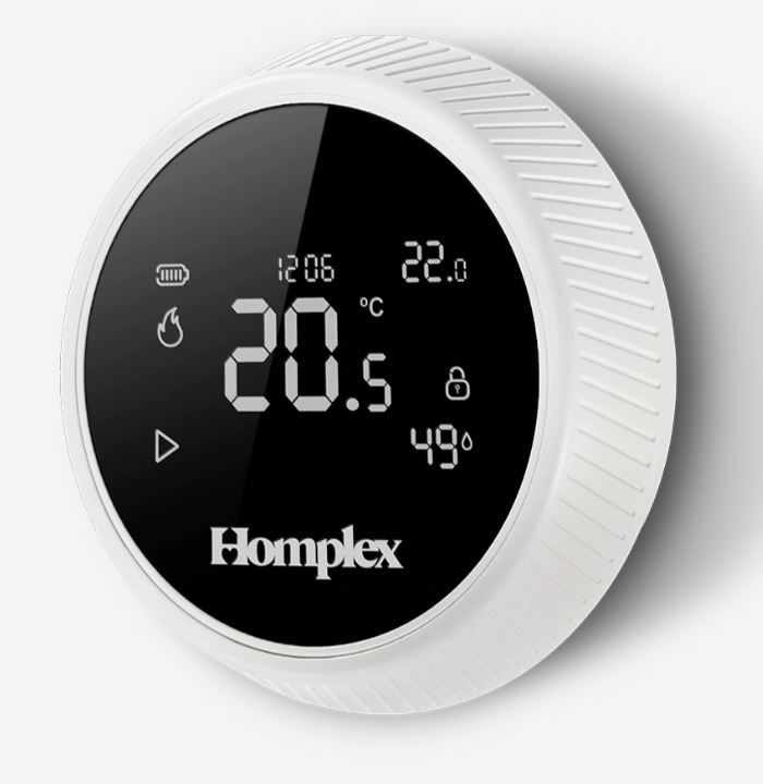 Termostat ambiental WiFi programabil inteligent Homplex NX1-Alb