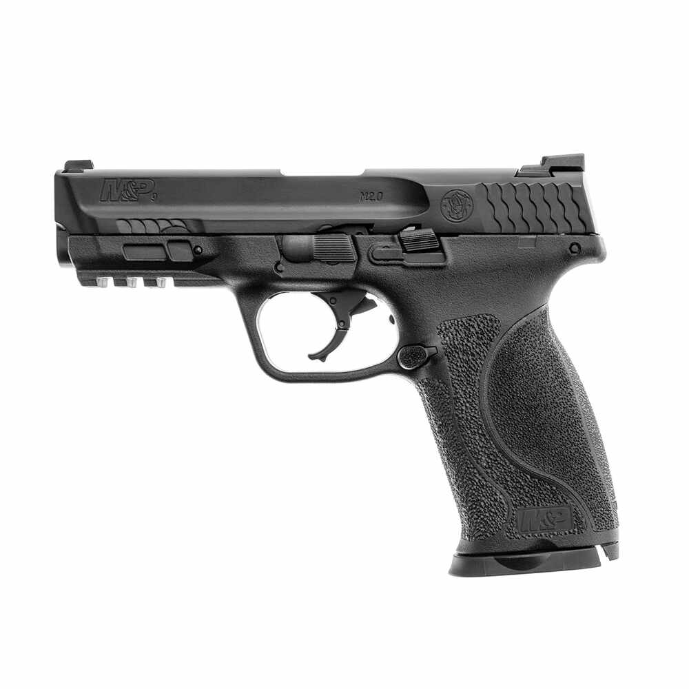 Pistol paintball cu bile de cauciuc/creta/vopsea Umarex Smith & Wesson M&P9 M2.0 T4E, cal.43 – black, 5 jouli