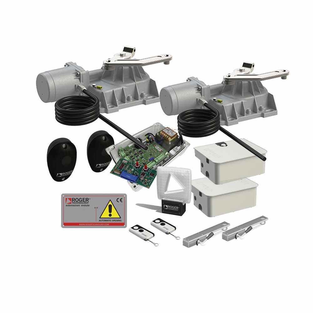 Kit automatizare poarta batanta Roger Technology KIT BR21/353, 4.5 m, 800 Kg, 230V AC