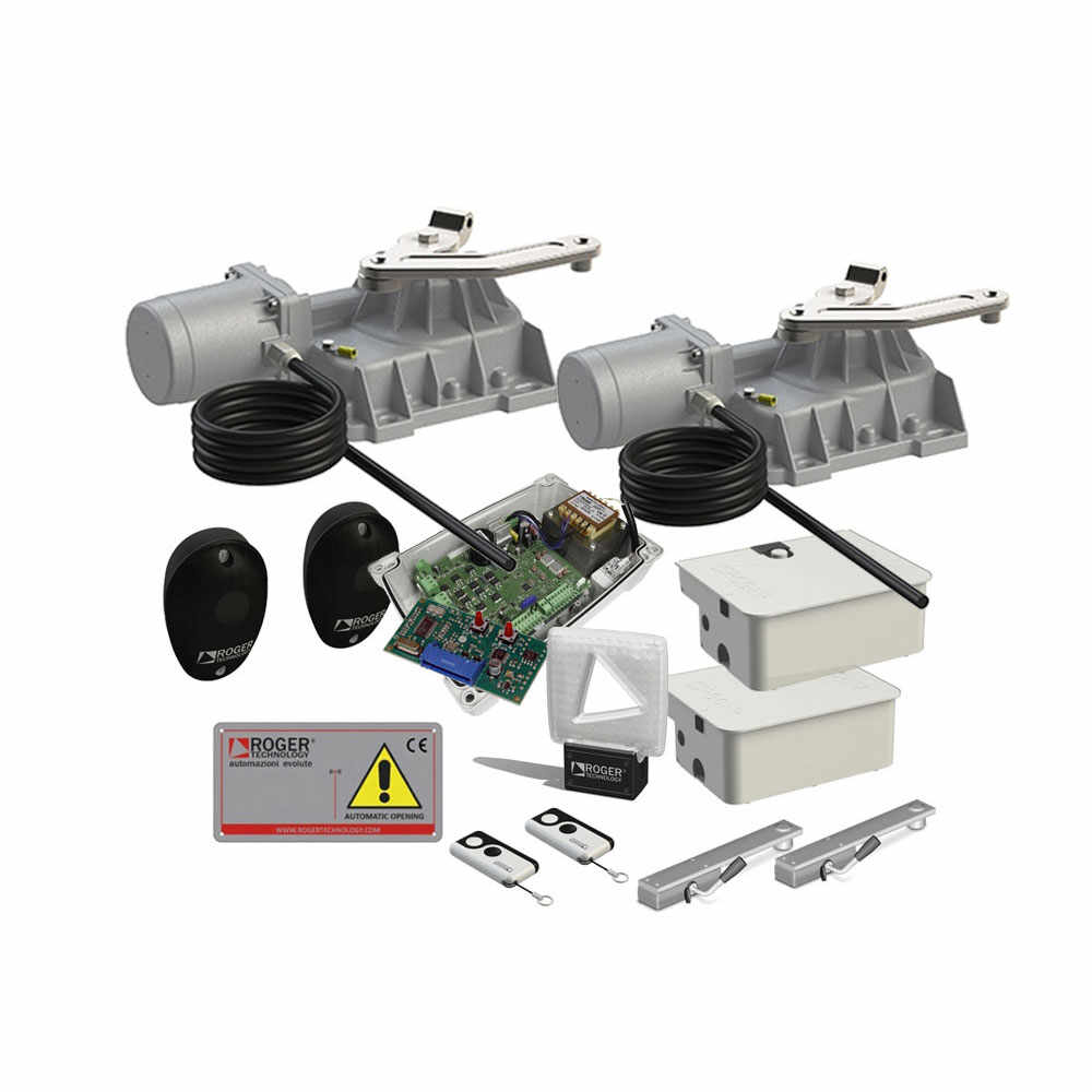 Kit automatizare poarta batanta Roger Technology KIT BR21/353/HS, 3 m, 400 Kg, 230V AC