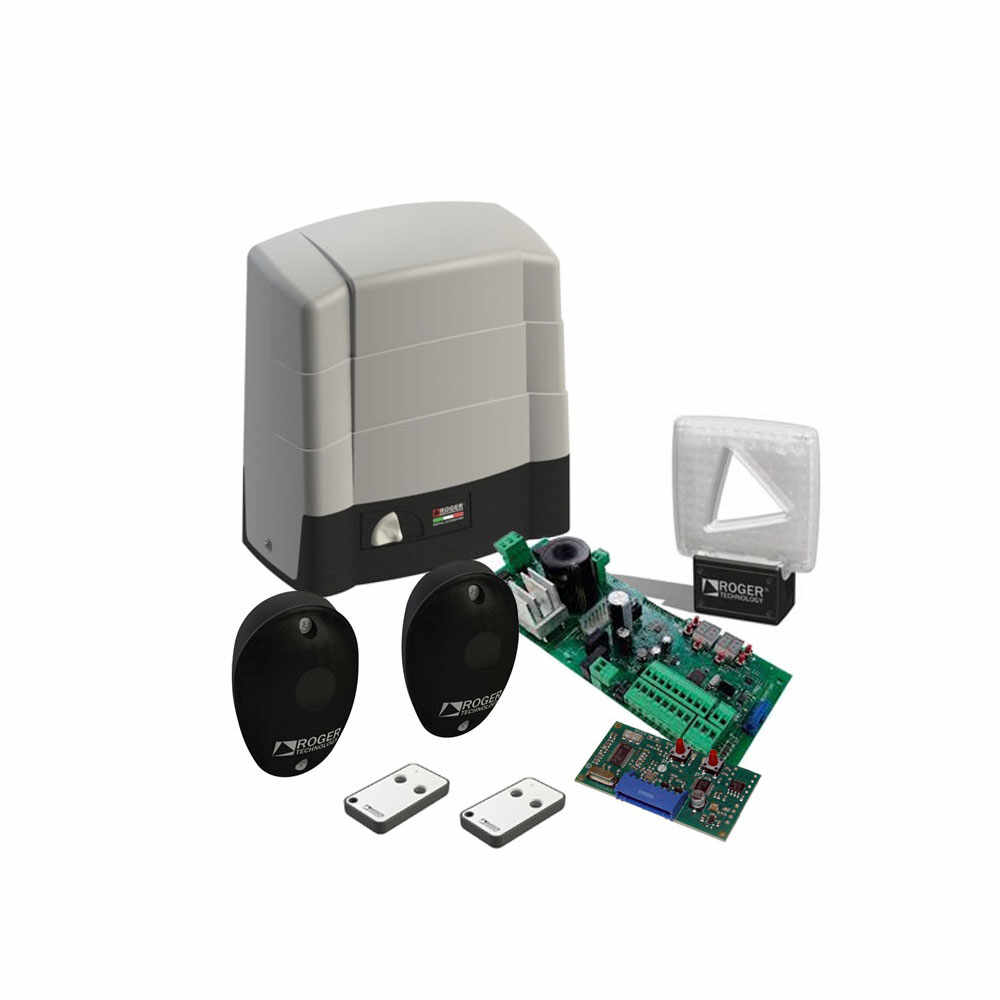 Kit automatizare poarta culisanta Roger Technology KIT BG/1004 HS, 1000 Kg, 590 W, 230V AC