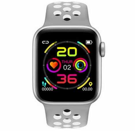 Ceas Smartwatch Techstar® W5 Argintiu, 1.54 inch IPS, Monitorizare Cardiaca, Tensiune, Sedentarism, Bluetooth 4.2