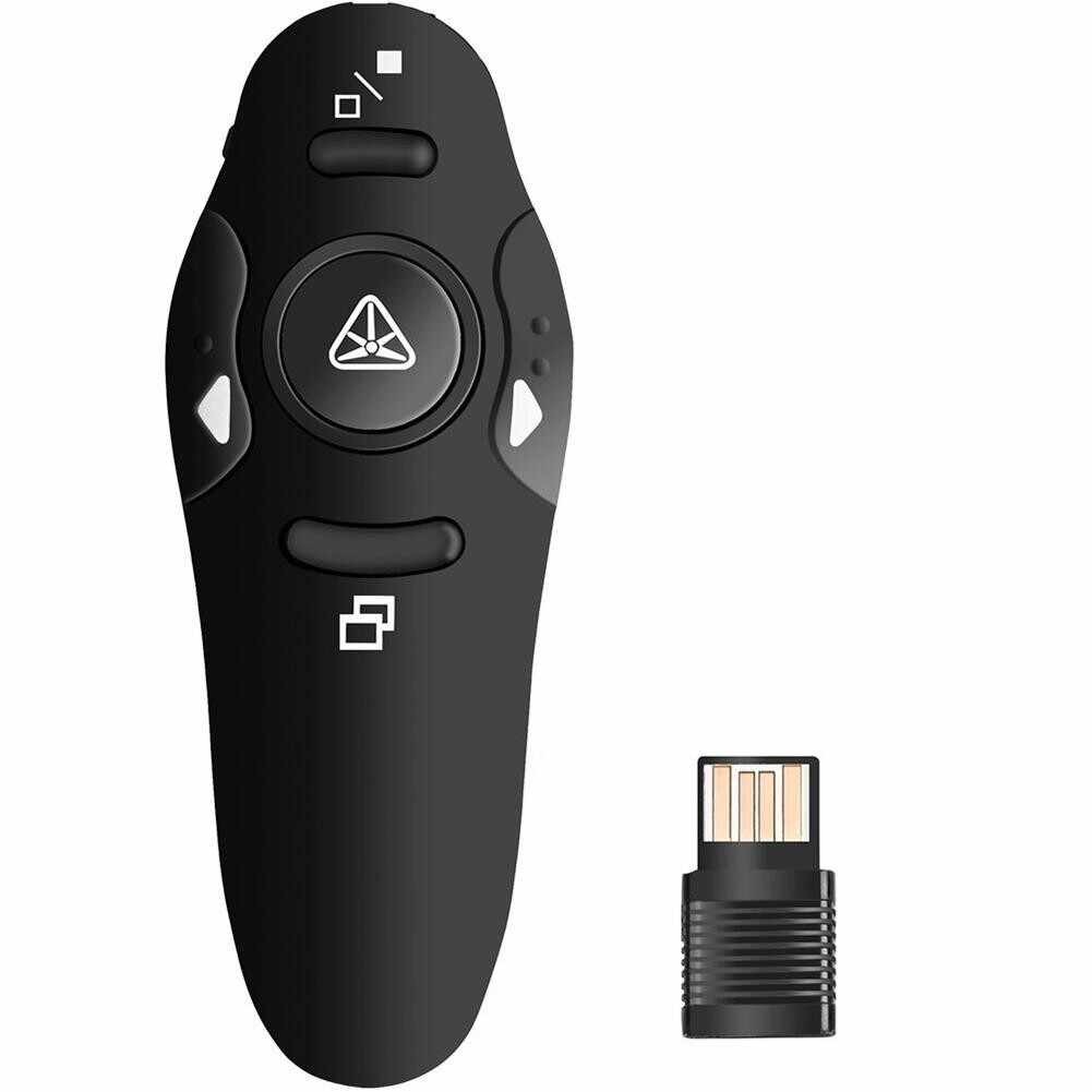 Telecomanda Wireless Techstar pentru Prezentare, cu pointer Laser, Butoane SlideShow, USB