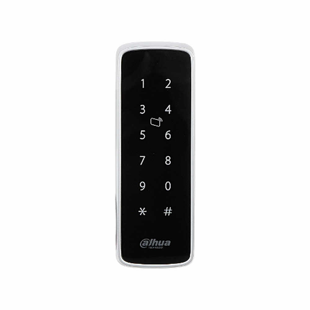 Cititor de proximitate cu tastatura RFID Dahua ASR2201D-B, Bluetooth, PIN/card, Mifare, 13.56 MHz