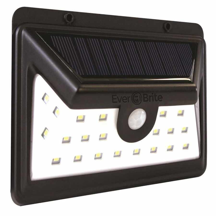 Lampa LED dubla cu incarcare solara si senzor de miscare