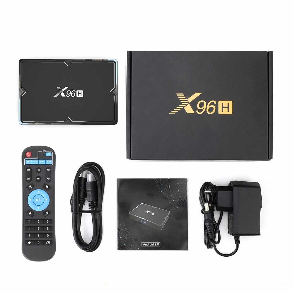 Smart TV Box Mini PC Techstar® X96H, Android 9, 4GB + 32GB ROM, 6K HDR ,WiFi 5Ghz, Bluetooth, HDMI IN/OUT, Allwinner H616