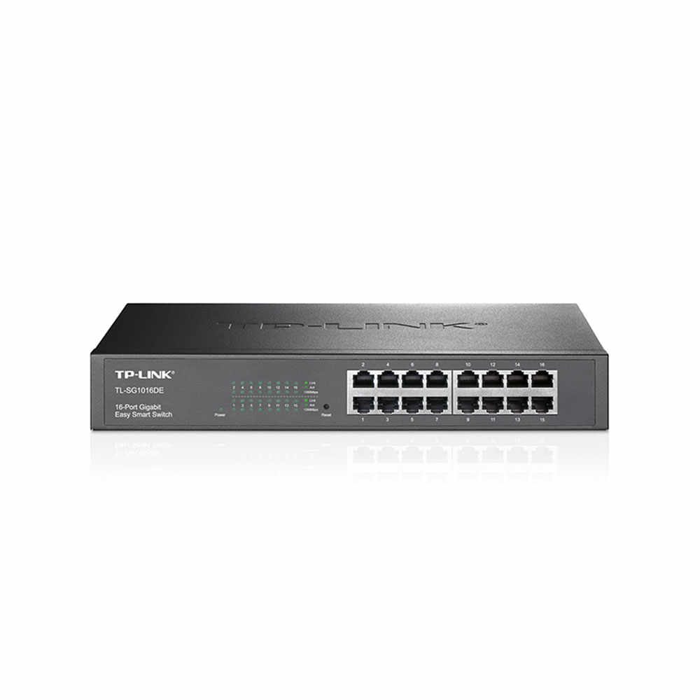 Switch cu 16 porturi TP-Link TL-SG1016DE, 8000 MAC, 32 Gbps