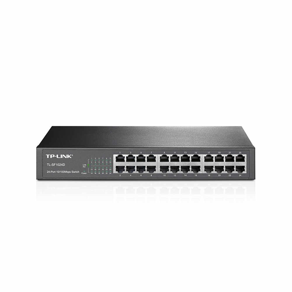 Switch cu 24 de porturi TP-Link TL-SF1024D, 8000 MAC, 4.8 Gbps