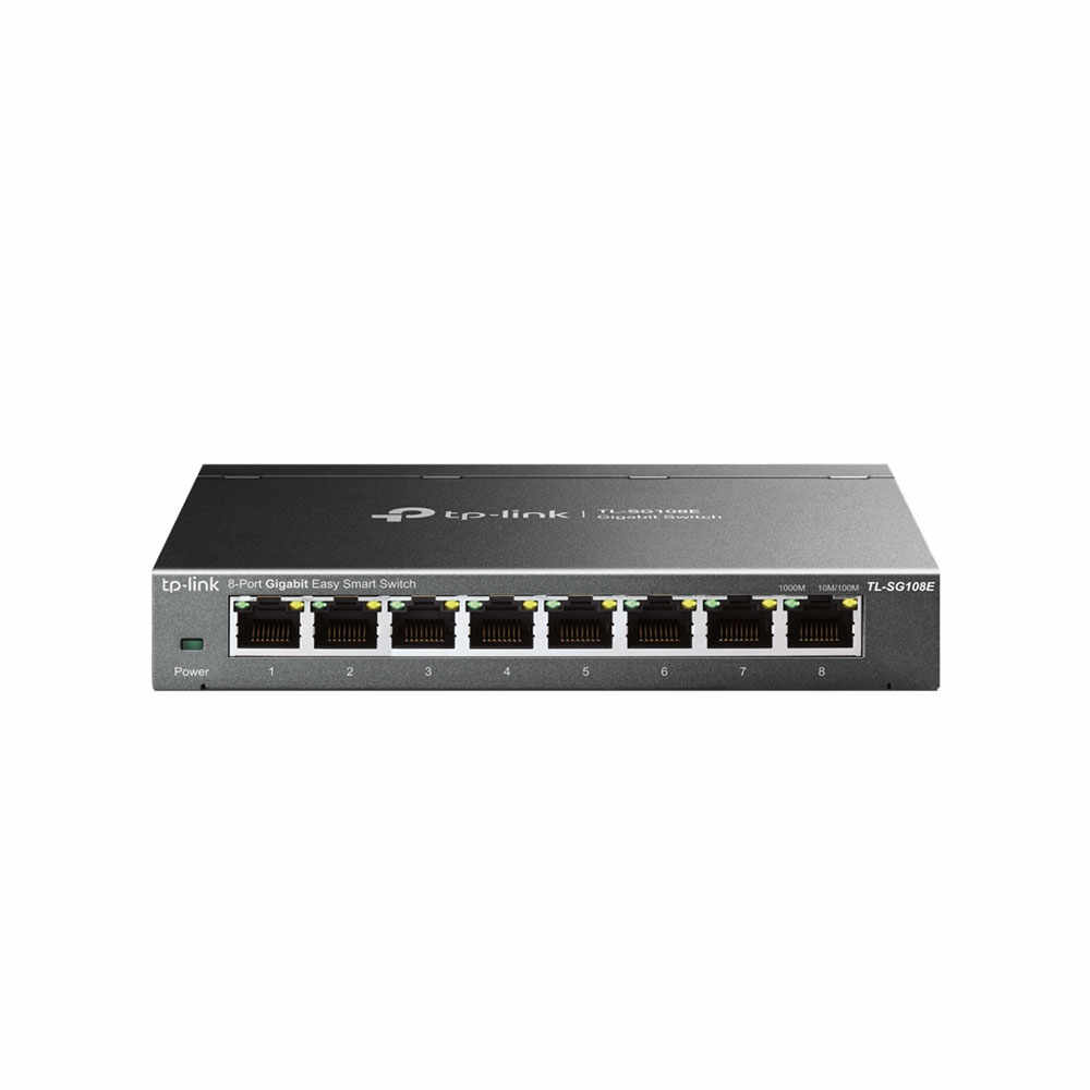 Switch cu 8 porturi TP-Link TL-SG108E, 4000 MAC, 16 Gbps