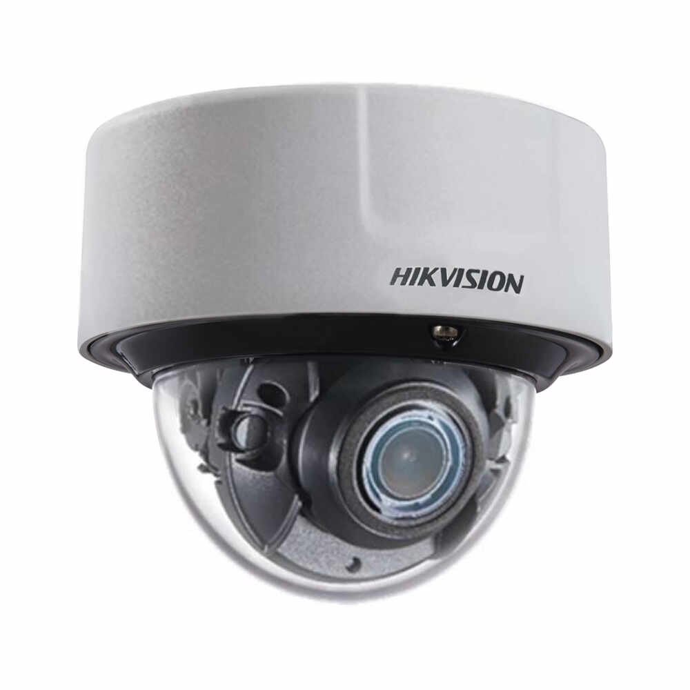 Camera supraveghere IP Dome Hikvision DarkFighter DeepinView IDS-2CD8146G0-IZS, 4 MP, IR 30 m, 8-32 mm, motorizat, recunoastere faciala, microfon