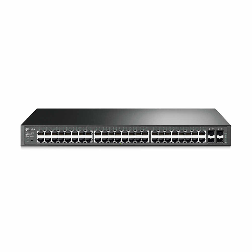 Switch cu 48 de porturi TP-Link T1600G-52TS(TL-SG2452), 16000 MAC, 104 Gbps