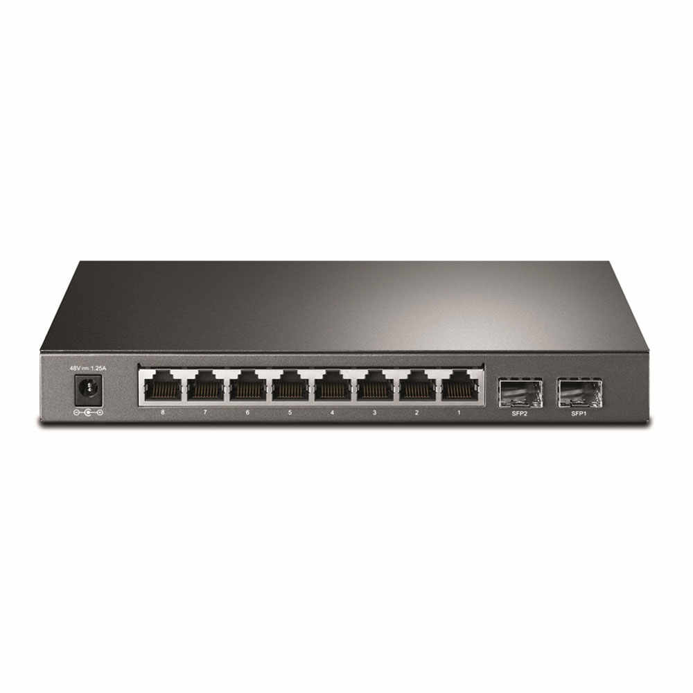 Switch cu 8 porturi PoE TP-Link T1500G-10PS(TL-SG2210P), 8000 MAC, 20 Gbps