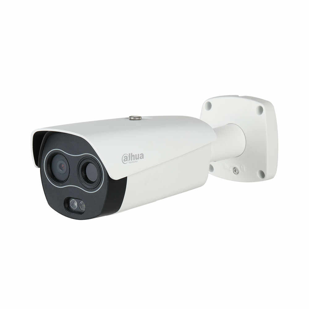 Camera supraveghere termica IP Dahua TPC-BF2221-B7F8, 2MP, 8 mm, IR 50 m, detectie incendiu, functii smart, slot card