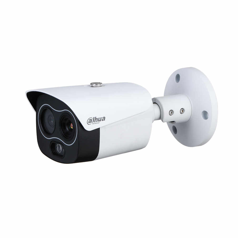 Camera supraveghere termica IP Dahua WizSense TPC-BF1241-D3F4, 4 MP, 4 mm, IR 30 m, detectie incendiu, functii smart, slot card