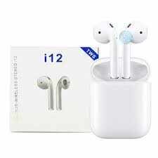 Casti Wireless Bluetooth I12 Airpods Stereo cu touch Android & iOS, Conectare BlueTooth 5.0 + EDR, 3D Surround