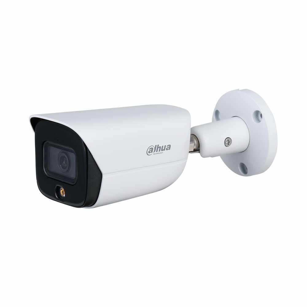 Camera supraveghere exterior IP Dahua Full Color WizSense IPC-HFW3549E-AS-LED-0280B, 5 MP, 2.8 mm, lumina alba, microfon, slot card