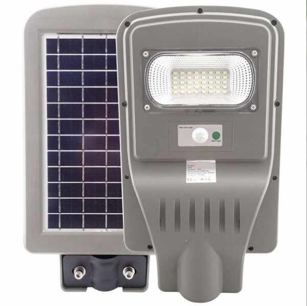 Lampa stradala 30W cu panou solar, acumulator, senzor de miscare