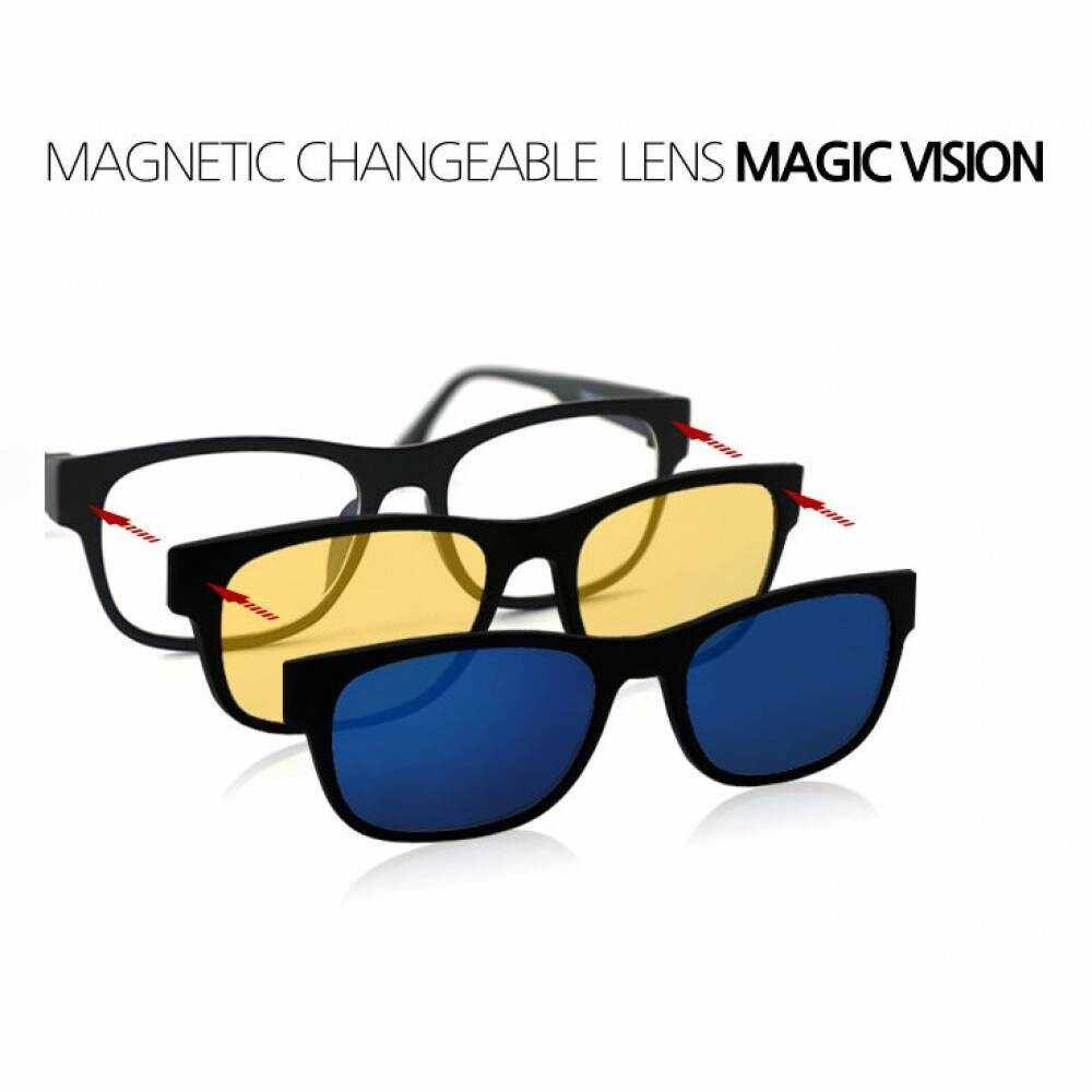 Pachet Promo 3 in 1 Ochelari cu lentile interschimbabile Magic Vision