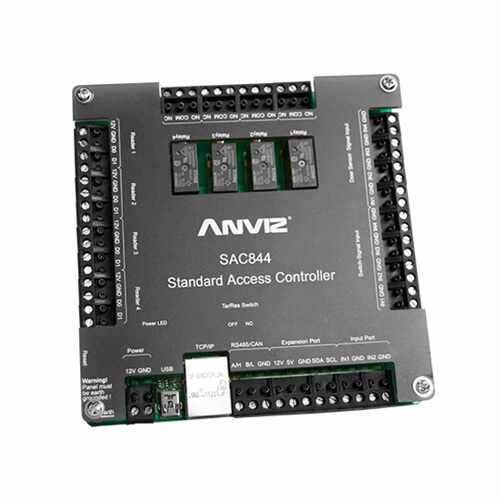 Centrala control acces Anviz SAC844, 4 usi, 20000 utilizatori, 50000 evenimente