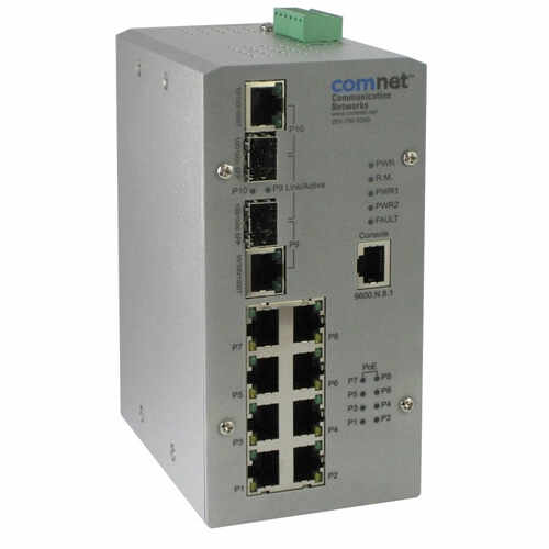 Switch industrial cu management Comnet CNGE2FE8MSPOE+